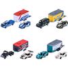 Majorette Trailer Ride Wild Racing 1:64 con 2 Auto in Metallo. Set di 3 pezzi con ruota libera. Licenze ufficiali. Spedizione casuale tra 4 Modelli. A partire da 3 Anni (8502003001)