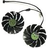 iHaospace 2 Pcs/lot T129215SU Graphics Card Fan for GIGABYTE GTX 1050Ti 1060 1070 RX 470 480 570 580 R9 380X