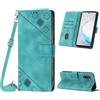 Mo-Beauty Custodia per Samsung Galaxy Note 10+ / Note 10 Plus, PU Pelle Portafoglio Flip Custodia a tracolla [Supporto] [Scomparto per carte] [Chiusura Magnetica] Cover per Samsung Note 10+ - Verde