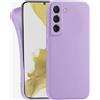 MyGadget Cover per Samsung Galaxy S22 - Custodia Protettiva in Silicone Morbido - Case TPU Flessibile - Ultra Protezione Antiurto & Antiscivolo Violetta