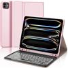 JADEMALL Custodia Tastiera per iPad Pro 13 (M4) 2024, Italiano QWERTY Tastiera Retroilluminata Bluetooth Magnetica Staccabile con Supporto Pencil per iPad Pro 13 M4, Rosa