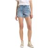 Lee Rider Short 3in Pantaloncini in Denim, Stir Up, 28W Donna