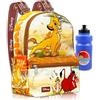 Disney Set mini zaino per bambini con motivo Re Leone, con zaino Simba da 33 cm con tasca frontale e borraccia | Disney Lion King Zaino borsa, Simba Mini Zaino, Lion King Mini Backpack, Zaino Re Leone, Zaino