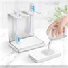 VandickaPortaspazzolino in acciaio inox per 3 testine elettriche, con assorbimento d'acqua per Oral B, iO, Philips UVM