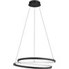 Eglo LED lampada a sospensione Ruotale, lampada sospesa, illuminazione | per sala da pranzo in metallo nero e plastica bianca, lampada a sospensione bianco caldo