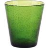 Villa d'Este Home Tivoli Set 6 Bicchiere acqua verde scuro 330 ml, in pasta di vetro soffiato, Cancun Satin