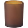 Candela in cera vegetale 80 gr Kivas wood personalizzate o neutre