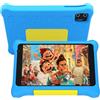 HotLight Tablet Bambini 7 Pollici Kids Tablet con Controllo Parentale, Android 13 Tablet, Quad-core Processore Doppia Fotocamera, Wifi Bluetooth, Tablet per Bambini con Custodia(Blue)