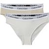 Calvin Klein Jeans Girls 2PK Bikini G80G800726, Pink (Oystergrey/Tofu), 10-12