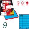 MARKIN Etichetta adesiva C/500 blu 100fg A4 70x36mm (24et/fg) Markin X210C500BL