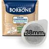 Borbone 100 cialde caffè borbone miscela blu filtrocarta 38 mm