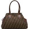 Fendi Pre-Owned - Borsa a mano Etniko in tela con motivo Zucca 2000-2010 - Donna - tela/pelle di vitello - Taglia unica - Marrone