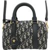 Christian Dior Pre-Owned - Borsa a tracolla Groove 20 in tela con motivo Oblique 2000-2025 - Donna - tela/pelle - Taglia unica - Blu