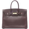 Hermès Pre-Owned - Borsa a mano Ardennes Birkin Retourne 35 1996 - Donna - pelle di vitello - Taglia unica - Marrone