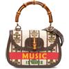 Gucci Pre-Owned - Borsa a tracolla 100th Anniversary media in tela con dettaglio in bambù e manico 1947 - Donna - tela - Taglia unica - Marrone