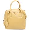 Prada Pre-Owned - Borsa a tracolla Lux in pelle Saffiano 2000-2025 - Donna - pelle/Pelle Saffiano - Taglia unica - Giallo
