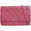 CHANEL Pre-Owned - Borsa a tracolla Classic in pelle di agnello con catena 2013-2014 - Donna - pelle di agnello - Taglia unica - Rosa