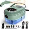 TwoOases Pulitore Vapore Casa, 2500 Pulitore a Vapore, Vaporetto ad Alta Pressione per Pulizia, Steam Cleaner Portatile, Steamer Portatile per Auto, Cucina, Mobili, Stucco e Piastrelle - Verde