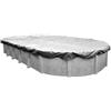 Robelle Dura-Guard 551625-4-ROB - Copertura ovale per piscina fuori terra, 4,9 x 7,6 m, 03, colore: argento