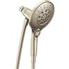 Moen Engage Magnetix 3662EPBN - Soffione doccia a sei funzioni, in nichel spazzolato, 14 cm, con sistema di aggancio magnetico