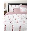 Westwing Collection Copripiumino reversibile in flanella con motivo schiaccianoci Noan