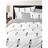 Westwing Collection Copripiumino reversibile in flanella con motivo schiaccianoci Noan