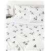 Westwing Collection Copripiumino in cotone percalle con alberi di Natale Darina