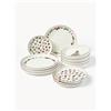 Westwing Collection Servizio di piatti in porcellana Eve, 4 persone (12 pz)