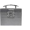 CORIOS Borsetta da Sera da Donna Clutch in Paillettes Elegante Lussuoso Strass Borsa a Tracolla a Spalla Pochette Piccolo con Catena Borsa Sposa Messenger per Ballo Cocktail Festa Nero