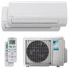 Climatizzatore Condizionatore Daikin Sensira Dual Split 9000+12000 BTU R32 Inverter Wi-Fi, A++, 2MXF40A+CTXF25C+CTXF35C