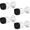 Dahua KIT 4 Telecamere DAHUA EZ-HAC-B2A51-F2 5 MPX 2.8 mm HDCVI IP67 Aluminio