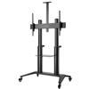 Manhattan 462341 Supporto TV a parete 305 m (120") Nero
