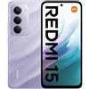 Xiaomi Smartphone 6,9" 120HZ REDMI 15 4G Lte 256GB Ram 8GB 7000mAh Purple