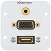 Kindermann 7441000586. Tipo di scatole: HDMI + VGA + 3,5 mm, quantità di moduli