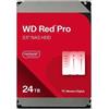 Wd WESTERN DIGITAL RED PRO HDD 24 TB SATA III 3.5" BUFFER 512MB OPTINAND TECHNOLOGY