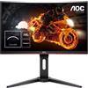 AOC Monitor Aoc Gaming 24" Full Hd Curved Led 144hz C24g1 Hdmi Fhd Nero Rosso