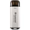 TRANSCEND ESD300S SSD ESTERNO PORTATILE 2.000GB USB-C 3.2 Gen 2x1 ARGENTO