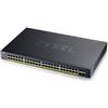ZYXEL SWITCH 48P GIGABIT(EROG.POE375W) 4P 10GBE SFP+ VLAN FREE NEBULA BASIC