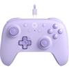 8Bitdo Ultimate 2C Wired Controller for Windows PC and Android, with 1000Hz Polling Rate, Hall Effect Joysticks and Hall Triggers, and Remappable L4/R4 Bumpers (Purple)