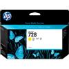 HP Cartuccia inchiostro giallo DesignJet 728, 130 ml F9J65A