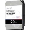 Western Digital WD Ultrastar DC HC560 20TB 3.5 HDD SAS TCG 512E TCG 7200RPM 0F38651