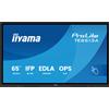 iiyama ProLite TE6513A-B1AG Display interattivo da 65 pollici per integrarsi e collaborare senza problemi in ambienti scolastici e aziendali
