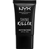 NYX Professional Makeup Primer Shine Killer, Base per makeup, Polvere di carbone attivo opacizzante, Formula vegana, 20 ml