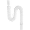 Qrity 1 Pezzi Tubo di Scarico Flessibile, Tubo di Drenaggio Flessibile in Plastica, Allungabile 380 mm à 720 mm, Tubo Dell'acqua di Scarico del Bagno