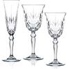 RCR Cristalleria Italiana Melodia Set Calici in Vetro - Set 18 Pezzi