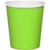 25 Bicchieri Monouso In Carta Verde Da 200ml - Ideali Per Acqua E Ginseng!