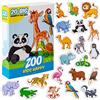 MAGDUM 20 GRANDI Animali Felici ZOO Calamite Frigorifero - Giocattolo Bambini 3 anni - Giochi Magnetici