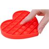 Toyland® Push Bubble Pop Bubble Giocattolo sensoriale Pop It - Moltissimo tra Cui Scegliere (Cuore Rosso)