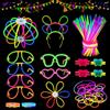 MOSSNDAR Braccialetti Luminosi Fluorescenti 232 Pezzi, Starlight Fluo Party Festa Gadget Compleanno Bambini kit per Fare Braccialetti, Neon Decorazione per Compleanno Matrimonio Capodanno Natale