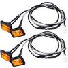 AXspeed Luci laterali per Tamiya LED lampada 1/14 trattore R620 R470 Scania Rimorchio RC Camion Aggiornamento (Giallo)